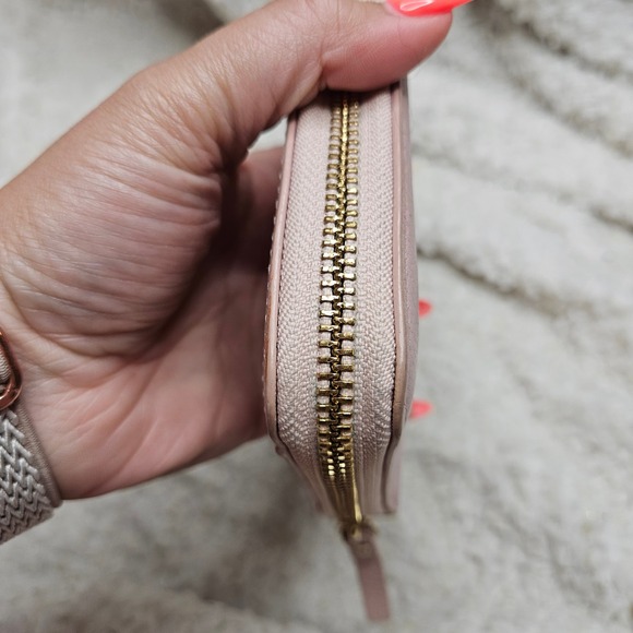 Kate Spade Light Dusty Pink Leather Zip‎ Around Accordion Wallet - Picture 4 of 12